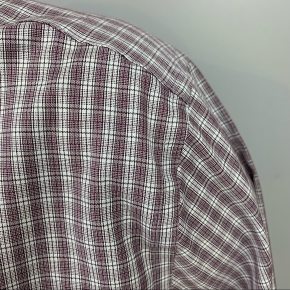 Eddie Bauer Wrinkle Resistant Long Sleeve Button Shirt Plaid Contrasting Trim - Picture 3 of 10